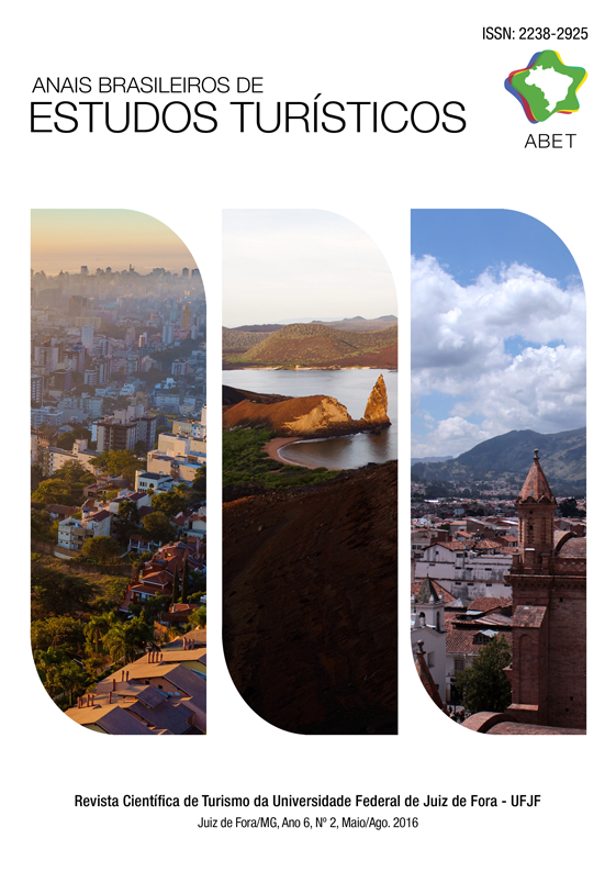 					View ABET, V.6, N.2, Maio/Ago., 2016 - Edição Temática: trabalhos selecionados IV Congresso Internacional de Turismo/CIT (Guimarães/Portugal), pp.1-110
				