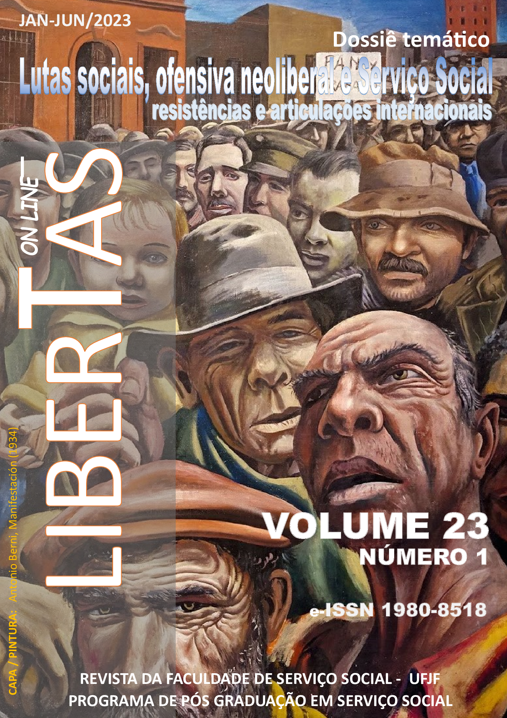 					Visualizar v. 23 n. 1 (2023): Revista Libertas - ISSN: 1980-8518 (jan/jun 2023)
				