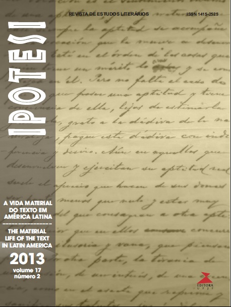 					Visualizar v. 17 n. 2 (2013): A vida material do texto em América Latina
				