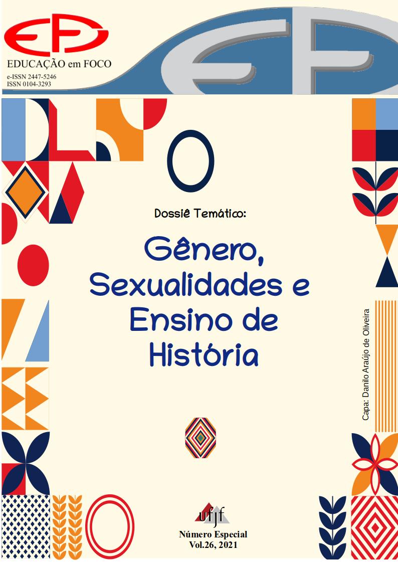 Capa do dossiê: Gênero, sexualidades e ensino de história