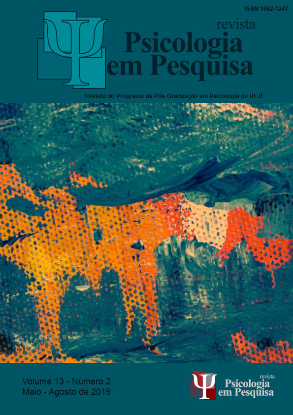 					Ver Vol. 13 Núm. 2 (2019): Revista Psicologia em Pesquisa
				