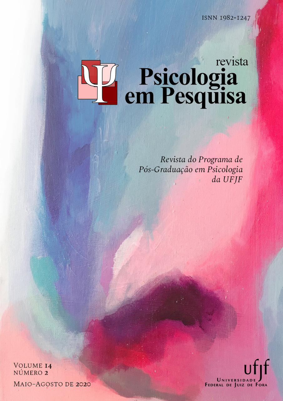 					Visualizar v. 14 n. 2 (2020): Revista Psicologia em Pesquisa
				
