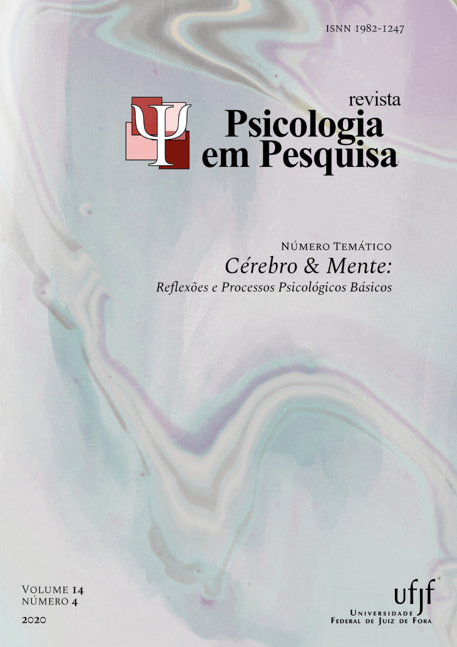 					Ver Vol. 14 Núm. 4 (2020): Número Temático - Cérebro & Mente: Reflexões e Processos Psicológicos Básicos
				