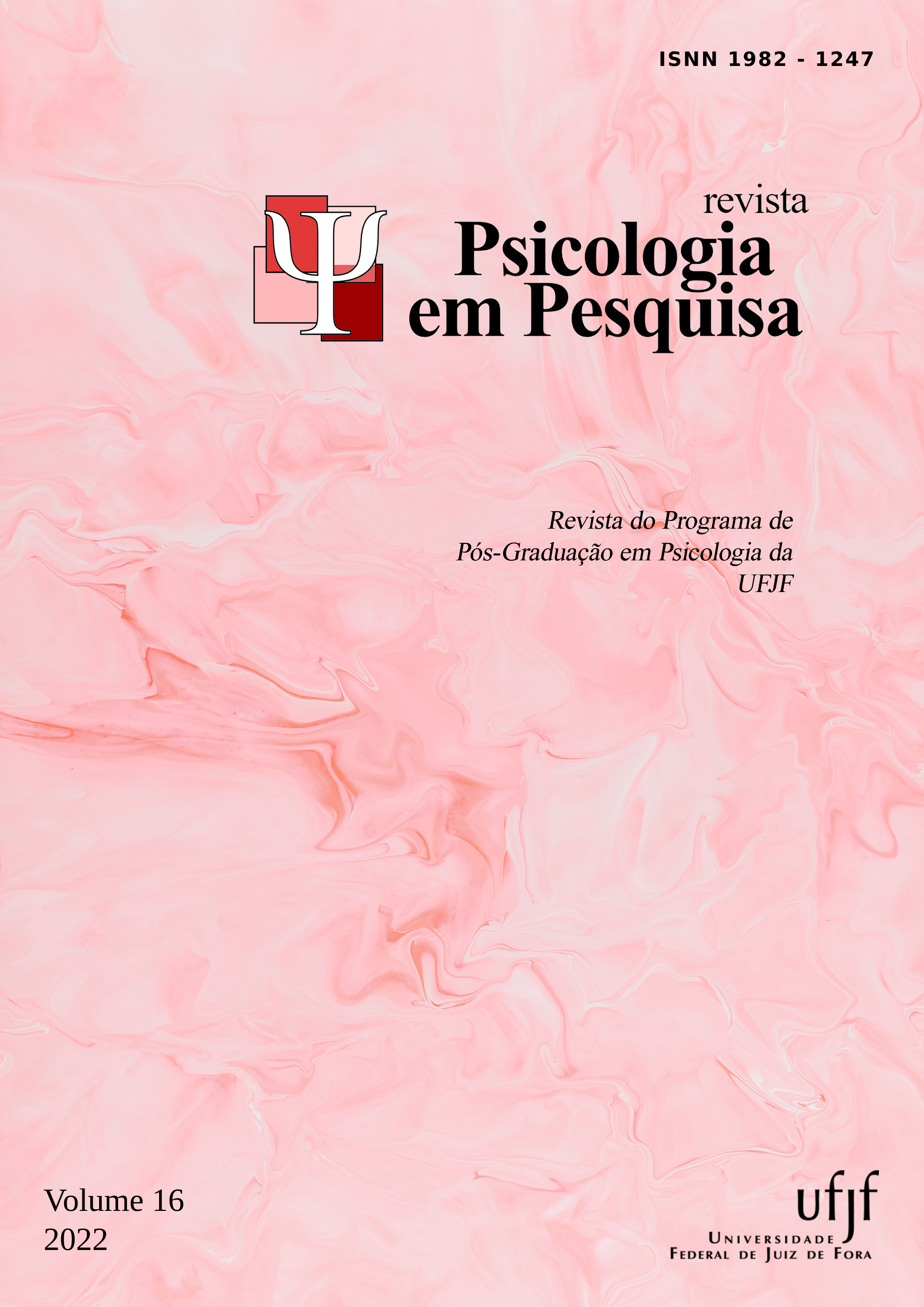 					View Vol. 16 No. 1 (2022): Revista Psicologia em Pesquisa 
				