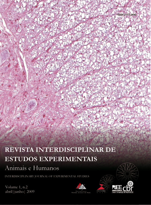 					Visualizar v. 1 n. 2 (2009): Revista Interdisciplinar de Estudos Experimentais - Animais e Humanos "Interdisciplinary Journal of Experimental Studies
				