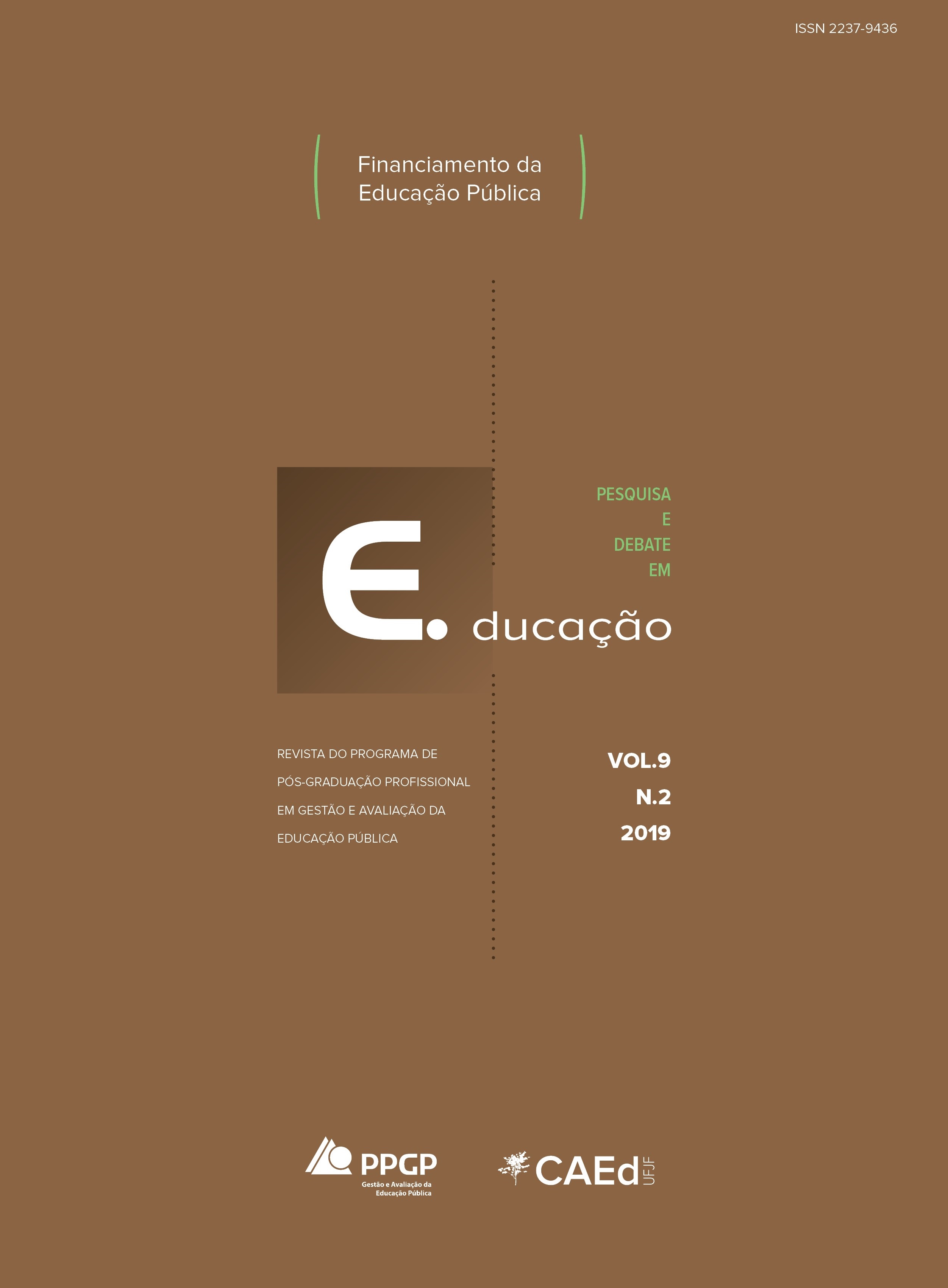 					View Vol. 9 No. 2 (2019): Financiamento da educação pública
				