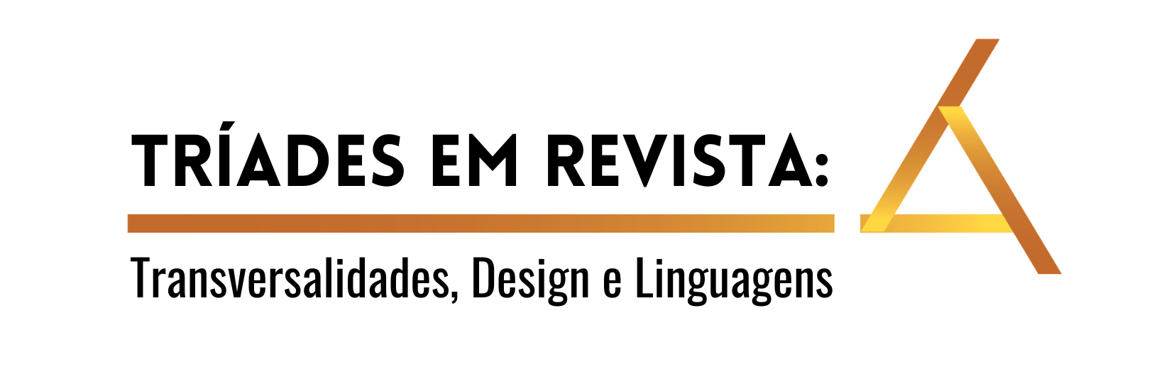 Logomarca da revista: Tríades em Revista: Transversalidades, Design e Linguagens